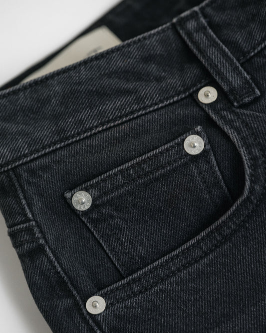 Cropped Straight Leg Stretch Jeans
