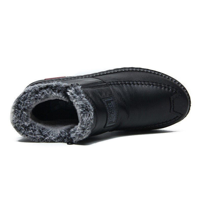 Wasserdichte rutschfeste Baumwoll-Lederstiefel für Damen 🔥HOT SALE !!!-60% RABATT für begrenzte Zeit