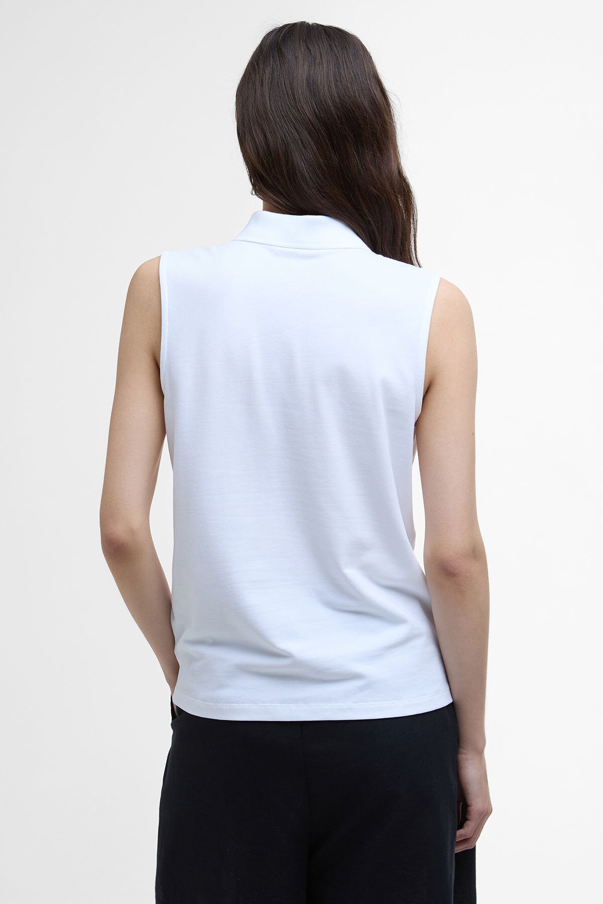 Bowford Sleeveless Polo Shirt - WHITE