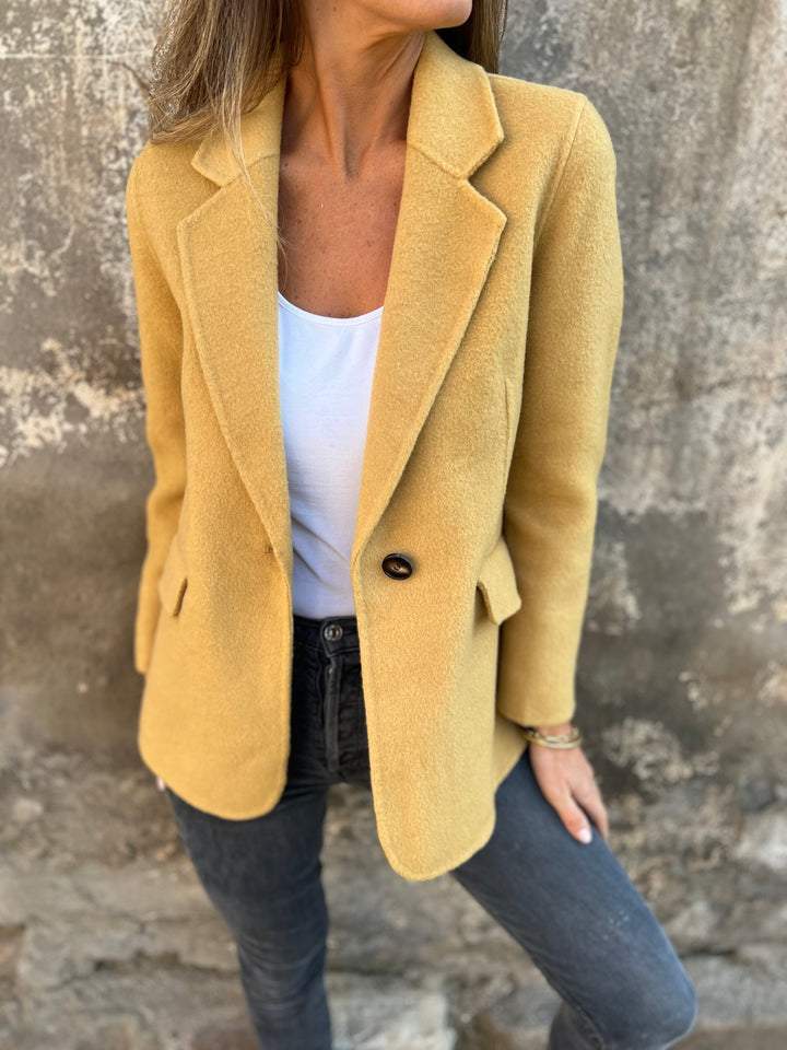 🔥NOUVEAUTÉ- 48 % DE RÉDUCTION- Veste décontractée en coton pour femme à revers et manches longues