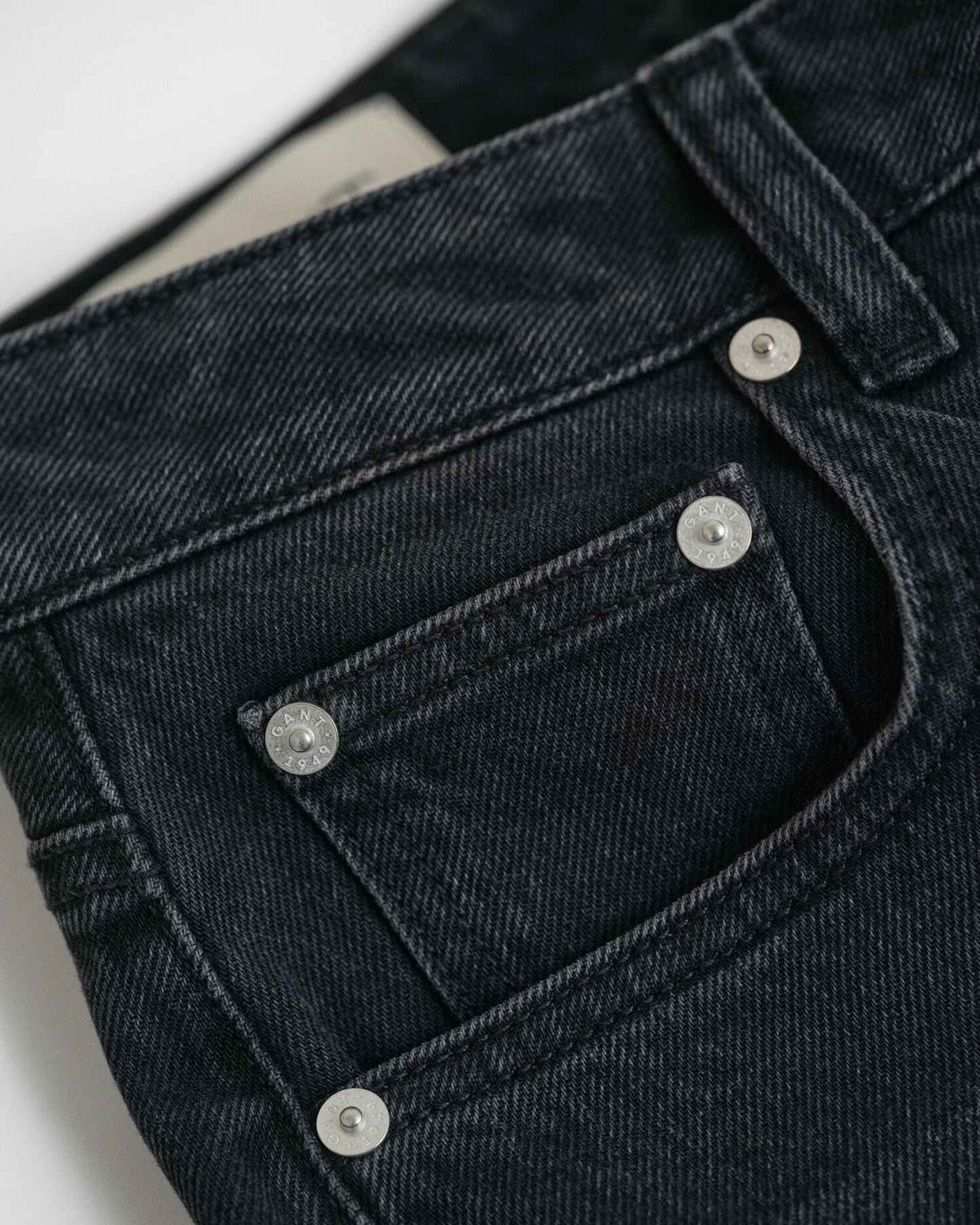 Cropped Straight Leg Stretch Jeans