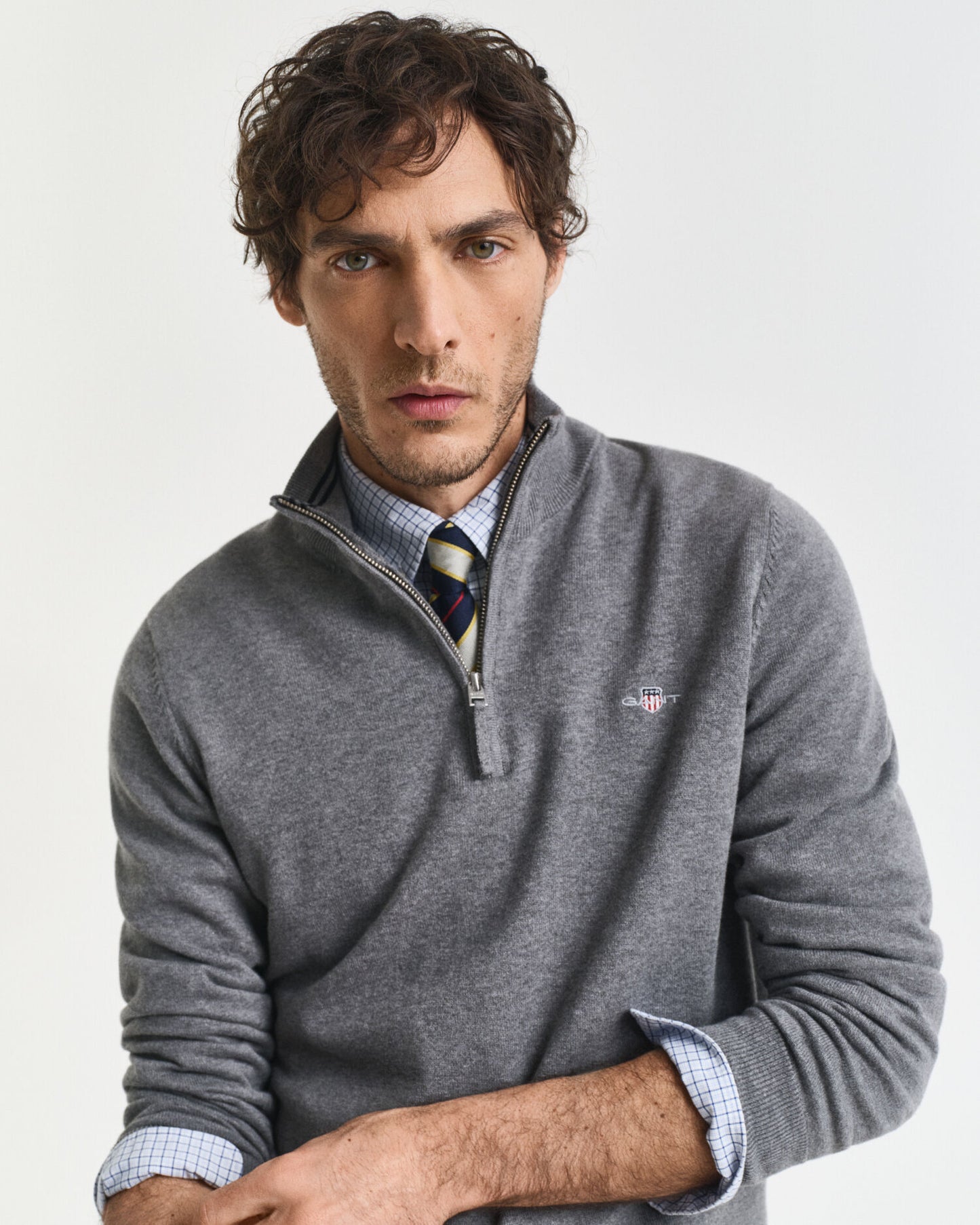 Classic Cotton Half-Zip Sweater